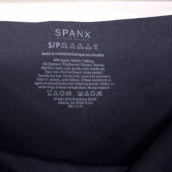 Spanx Legging Black Camo Size Small Look At Me Seamless Slimming Lightweight - Picture 11 of 12